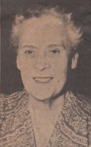Newspaper photograph of Irene M. Snow