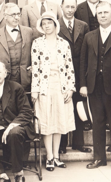 Elizabeth King with other members of the Napa County Bar Association in 1930.