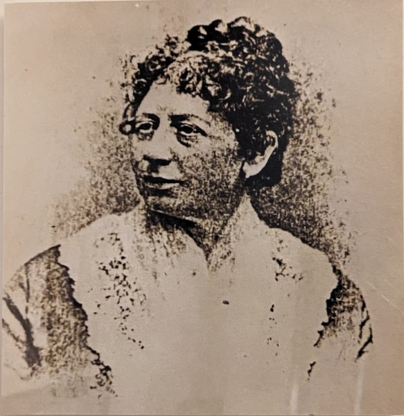 Copy of an old photograph of Emma Eels.