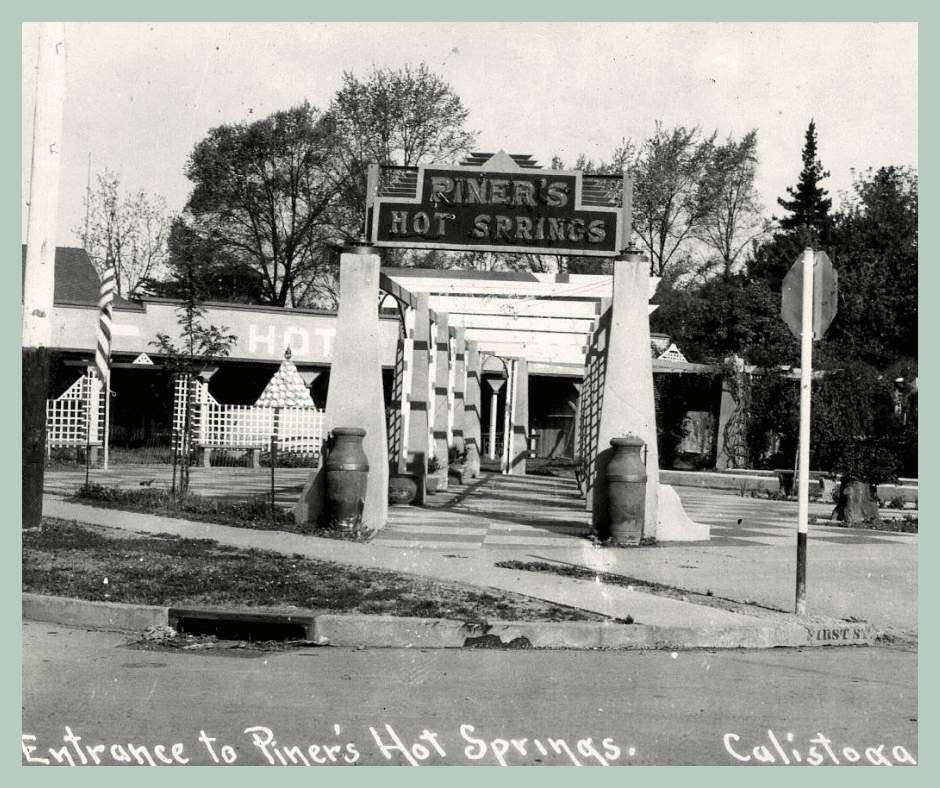 Entrance to Piner's Hot Springs, Calistoga